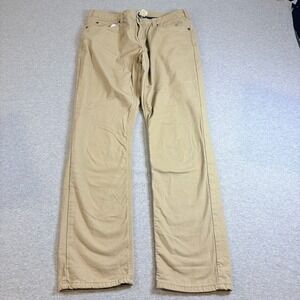 Telluride Clothing Company Flannel Lined Pants Womens 10 Khaki Tan Straight Leg